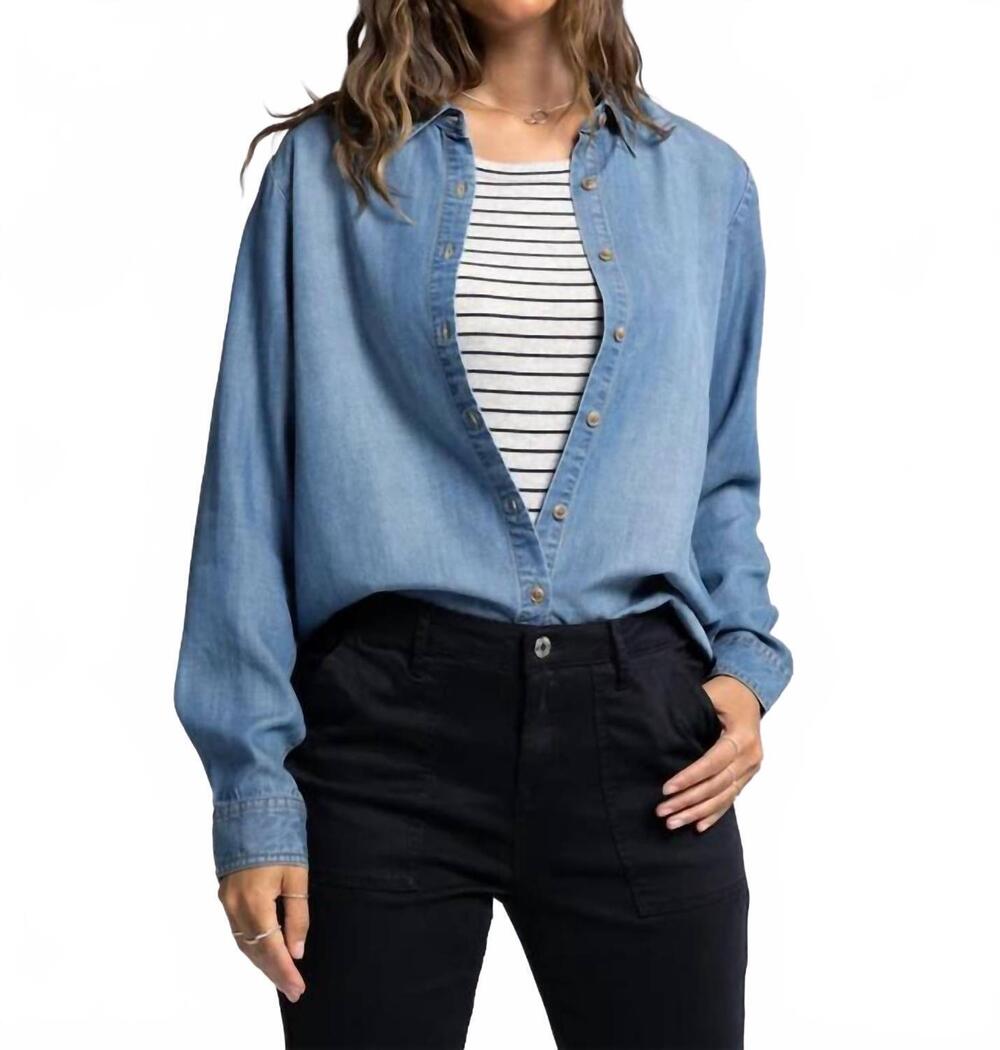 NEW THREAD & SUPPLY grace shirt in serena wash